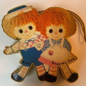 Vintage 1973 Raggedy Ann & Andy Transistor Radio The Bobbs Merrill Co.